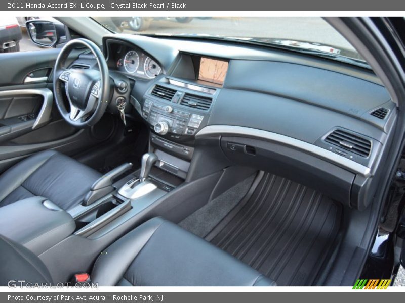 Crystal Black Pearl / Black 2011 Honda Accord EX-L Coupe