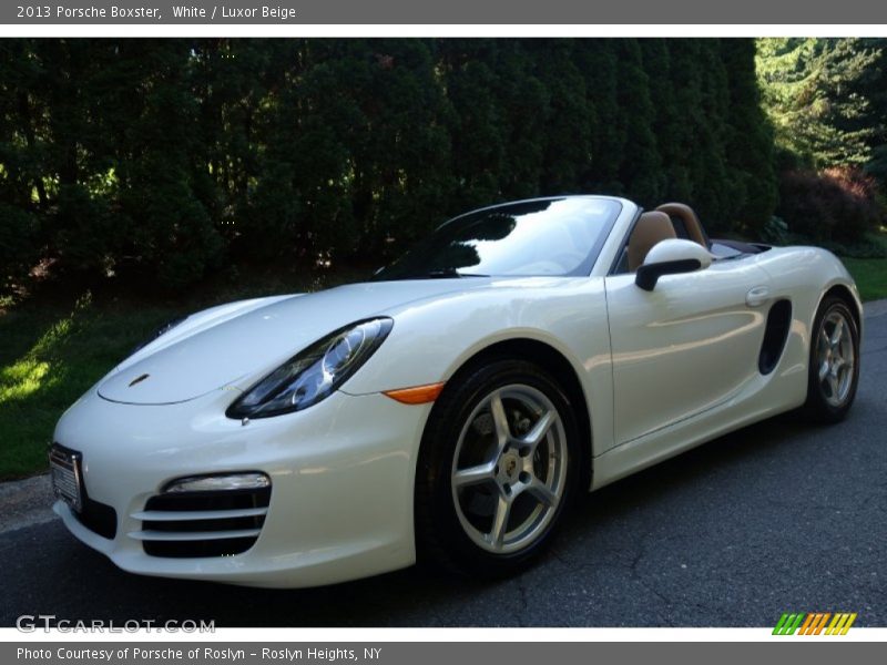 White / Luxor Beige 2013 Porsche Boxster