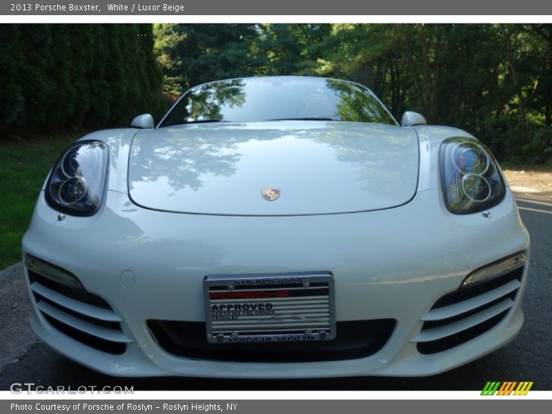 White / Luxor Beige 2013 Porsche Boxster