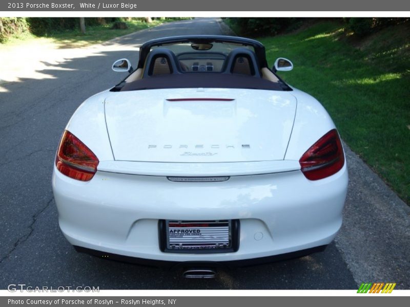 White / Luxor Beige 2013 Porsche Boxster