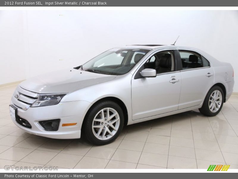 Ingot Silver Metallic / Charcoal Black 2012 Ford Fusion SEL