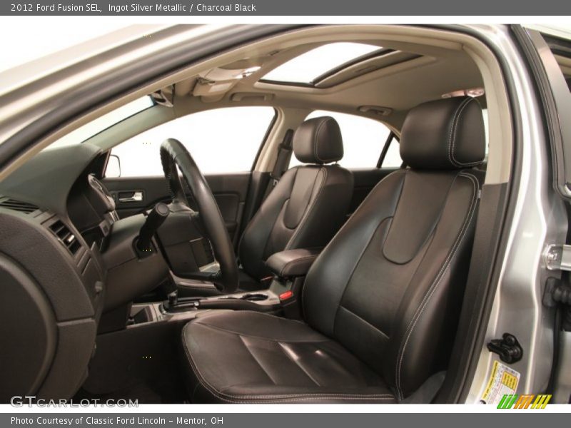 Ingot Silver Metallic / Charcoal Black 2012 Ford Fusion SEL
