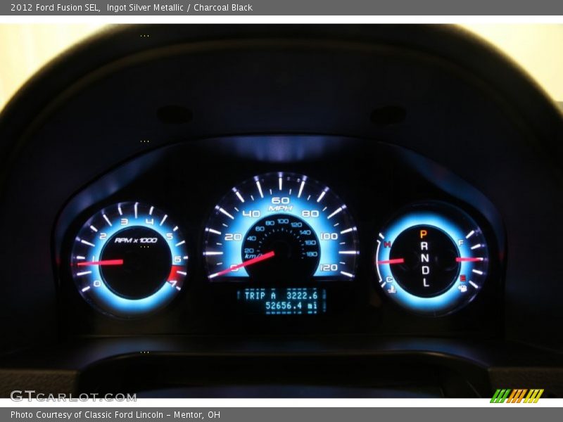Ingot Silver Metallic / Charcoal Black 2012 Ford Fusion SEL