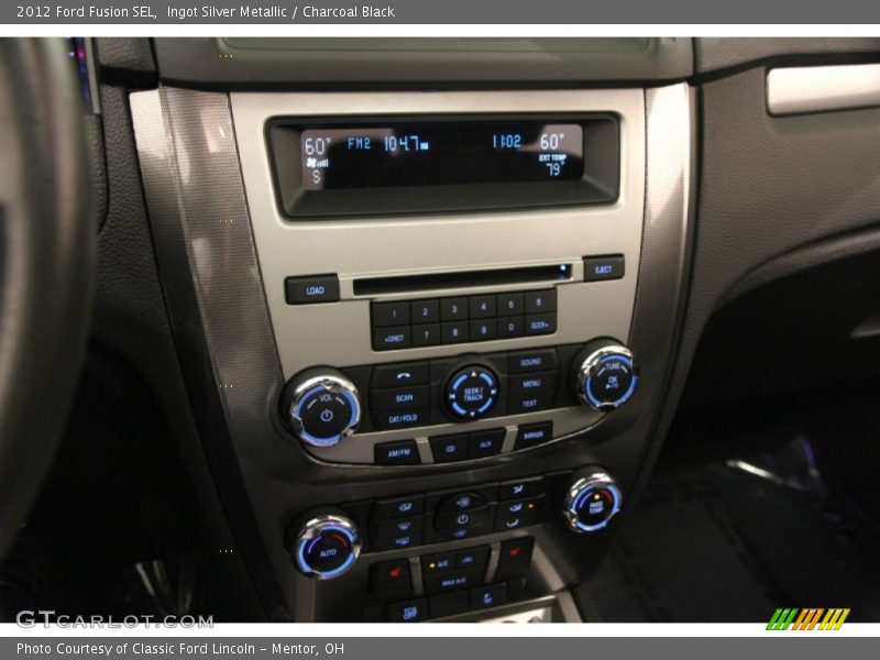Ingot Silver Metallic / Charcoal Black 2012 Ford Fusion SEL