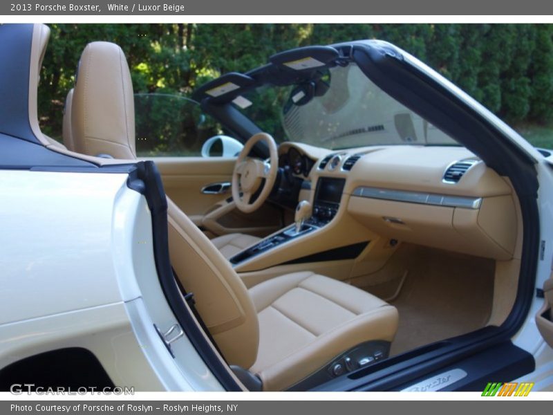 White / Luxor Beige 2013 Porsche Boxster