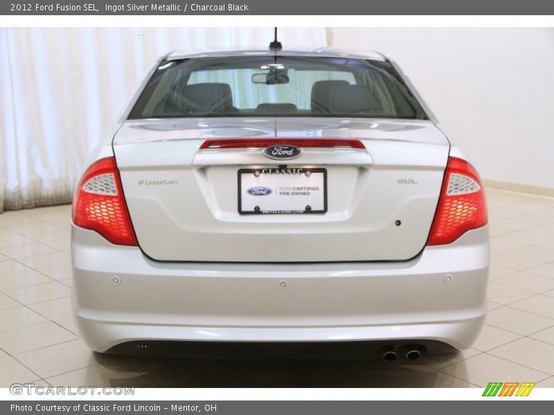 Ingot Silver Metallic / Charcoal Black 2012 Ford Fusion SEL