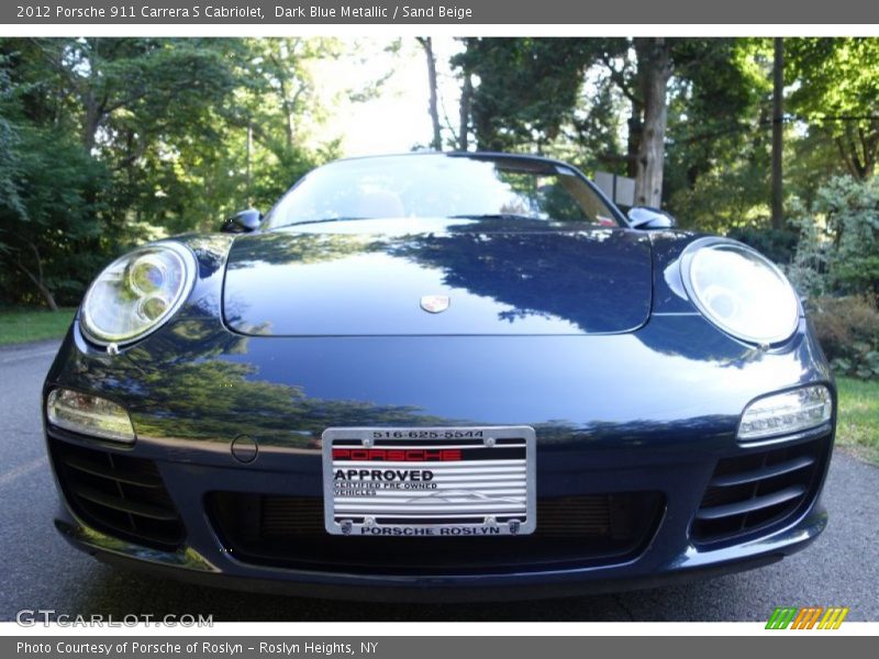 Dark Blue Metallic / Sand Beige 2012 Porsche 911 Carrera S Cabriolet