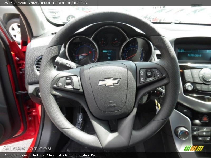Red Hot / Jet Black 2016 Chevrolet Cruze Limited LT