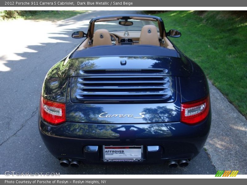 Dark Blue Metallic / Sand Beige 2012 Porsche 911 Carrera S Cabriolet