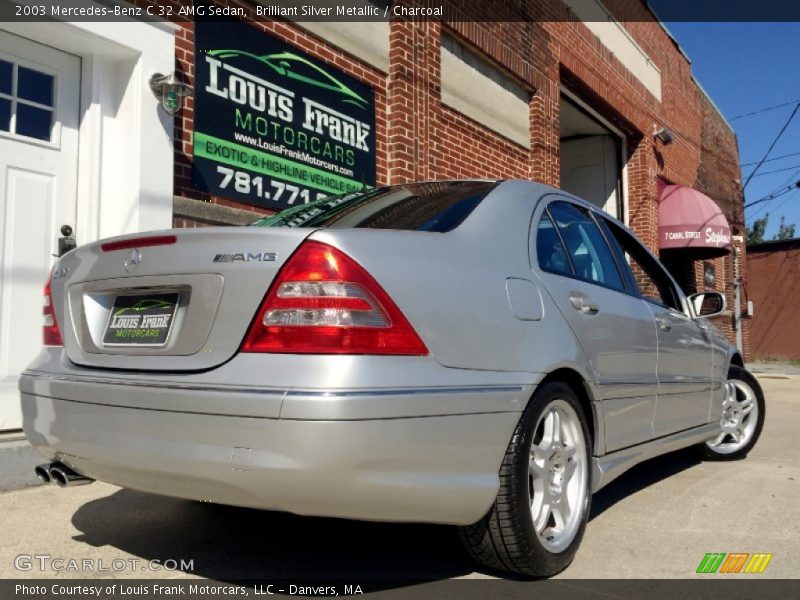 Brilliant Silver Metallic / Charcoal 2003 Mercedes-Benz C 32 AMG Sedan