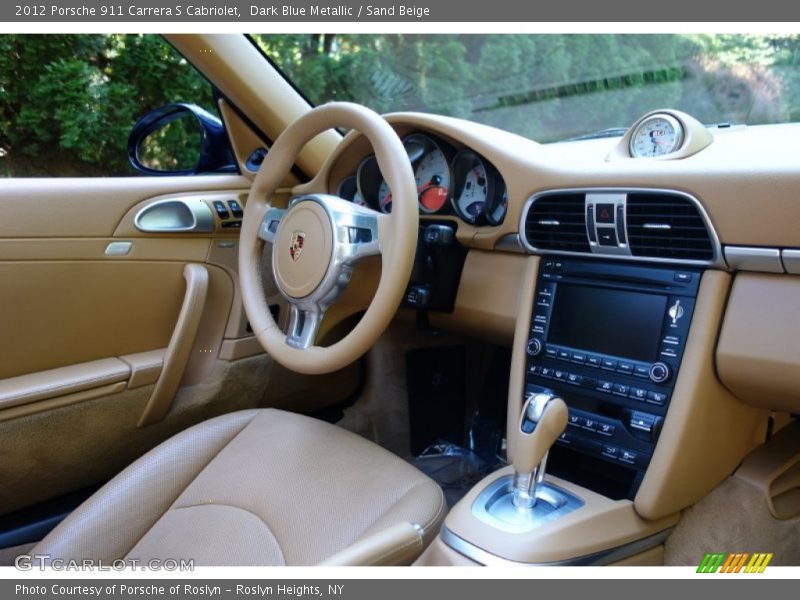 Dark Blue Metallic / Sand Beige 2012 Porsche 911 Carrera S Cabriolet