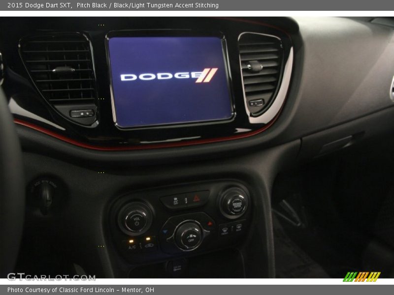 Pitch Black / Black/Light Tungsten Accent Stitching 2015 Dodge Dart SXT