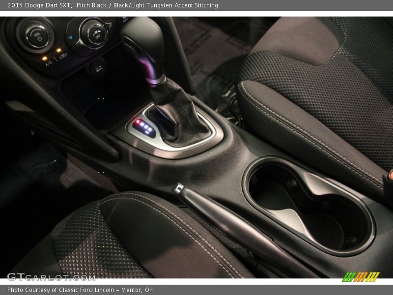 Pitch Black / Black/Light Tungsten Accent Stitching 2015 Dodge Dart SXT