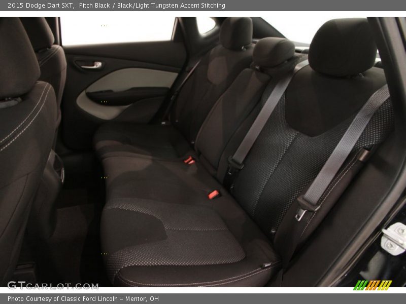 Pitch Black / Black/Light Tungsten Accent Stitching 2015 Dodge Dart SXT