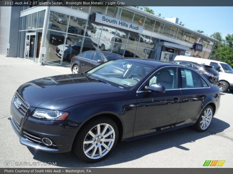 Moonlight Blue Metallic / Light Gray 2012 Audi A4 2.0T quattro Sedan
