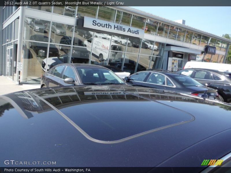 Moonlight Blue Metallic / Light Gray 2012 Audi A4 2.0T quattro Sedan