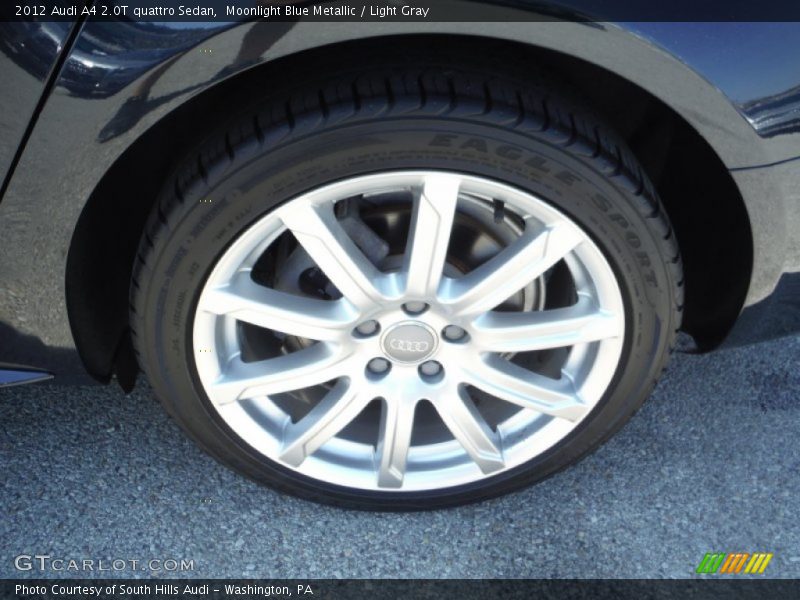 Moonlight Blue Metallic / Light Gray 2012 Audi A4 2.0T quattro Sedan