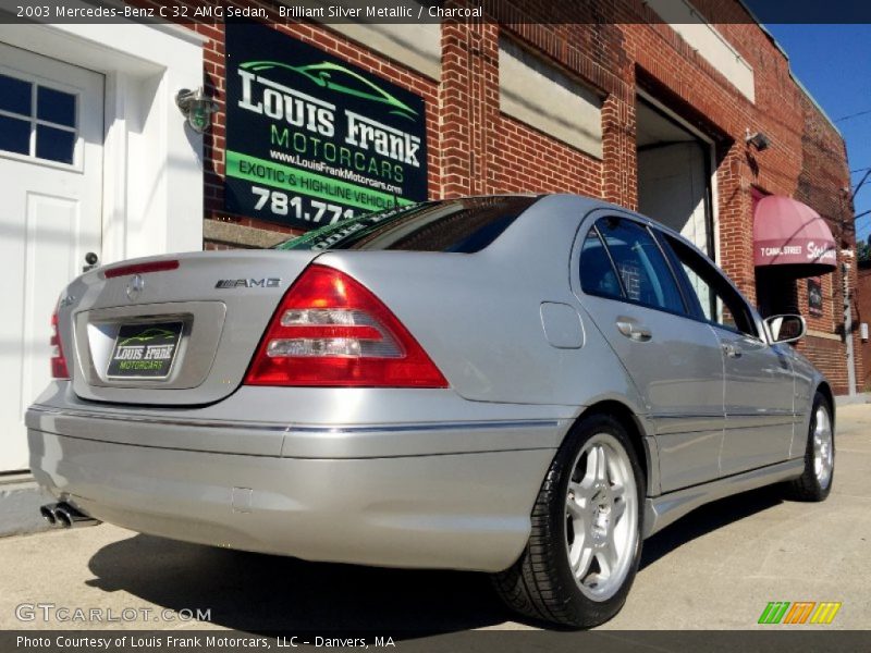 Brilliant Silver Metallic / Charcoal 2003 Mercedes-Benz C 32 AMG Sedan