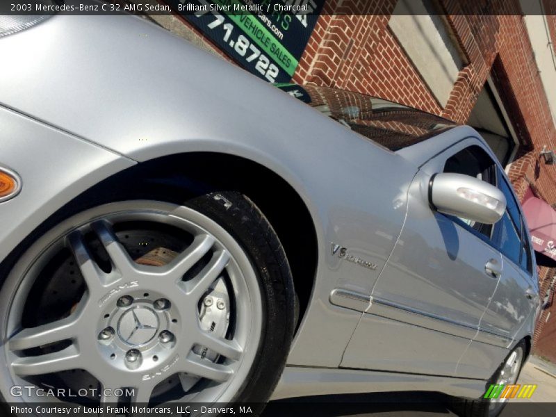 Brilliant Silver Metallic / Charcoal 2003 Mercedes-Benz C 32 AMG Sedan