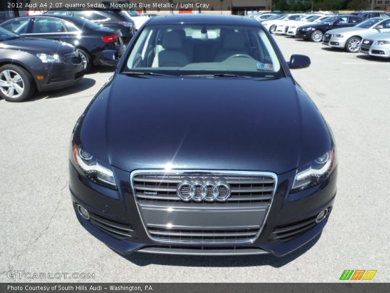 Moonlight Blue Metallic / Light Gray 2012 Audi A4 2.0T quattro Sedan