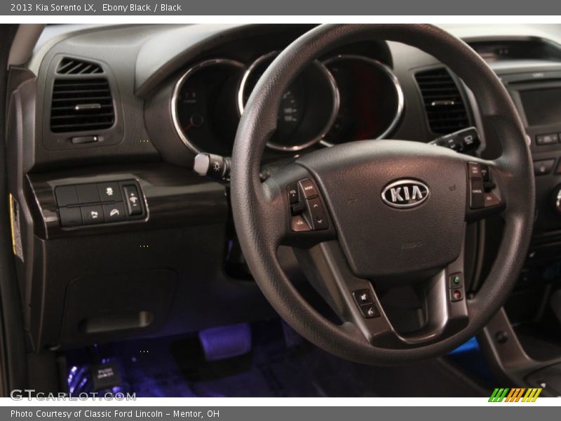 Ebony Black / Black 2013 Kia Sorento LX