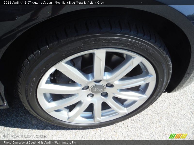 Moonlight Blue Metallic / Light Gray 2012 Audi A4 2.0T quattro Sedan