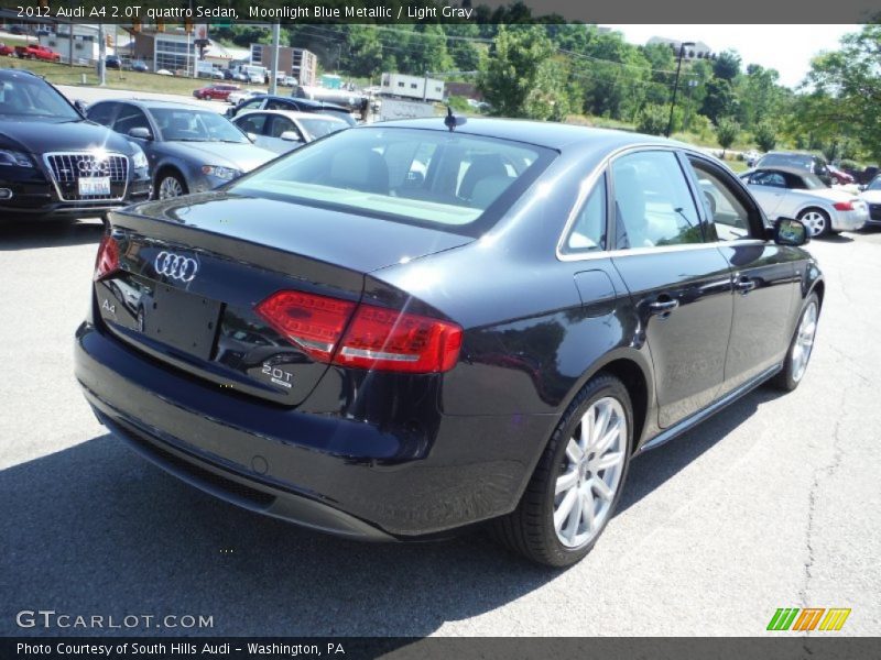 Moonlight Blue Metallic / Light Gray 2012 Audi A4 2.0T quattro Sedan