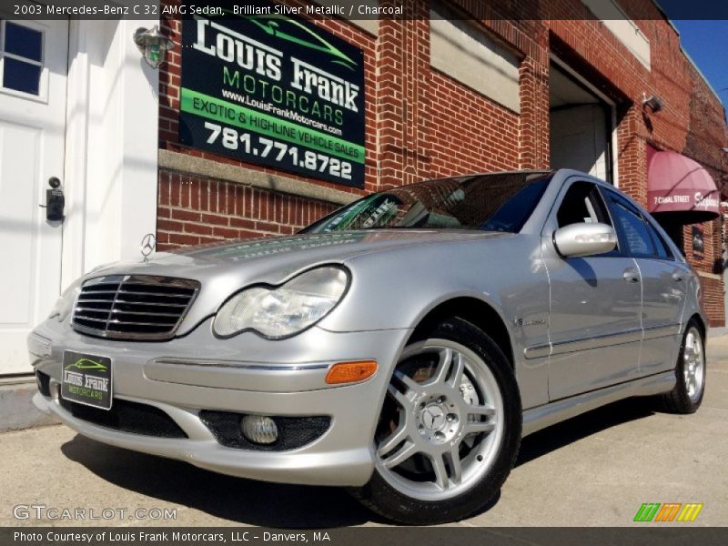 Brilliant Silver Metallic / Charcoal 2003 Mercedes-Benz C 32 AMG Sedan