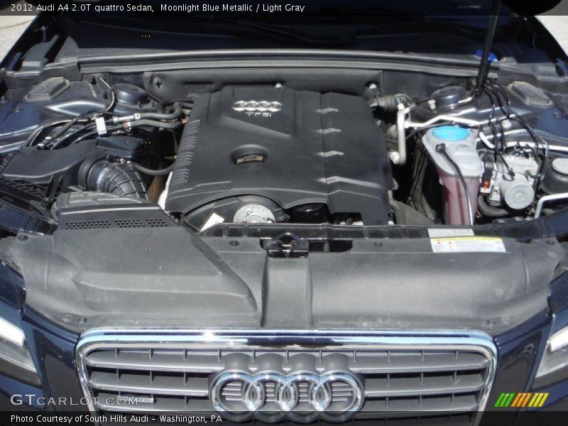 Moonlight Blue Metallic / Light Gray 2012 Audi A4 2.0T quattro Sedan