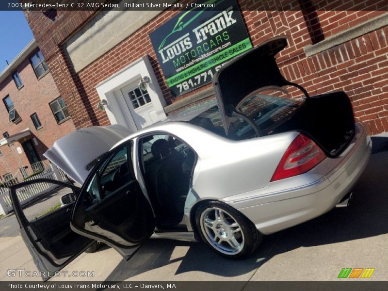 Brilliant Silver Metallic / Charcoal 2003 Mercedes-Benz C 32 AMG Sedan