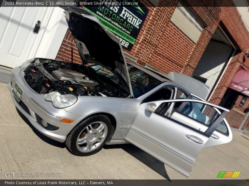 Brilliant Silver Metallic / Charcoal 2003 Mercedes-Benz C 32 AMG Sedan
