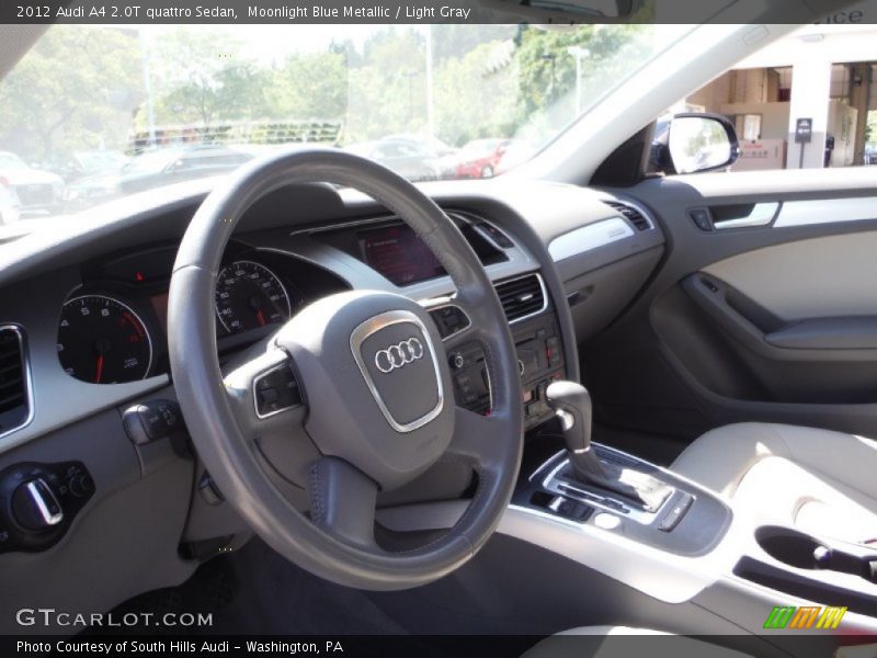 Moonlight Blue Metallic / Light Gray 2012 Audi A4 2.0T quattro Sedan