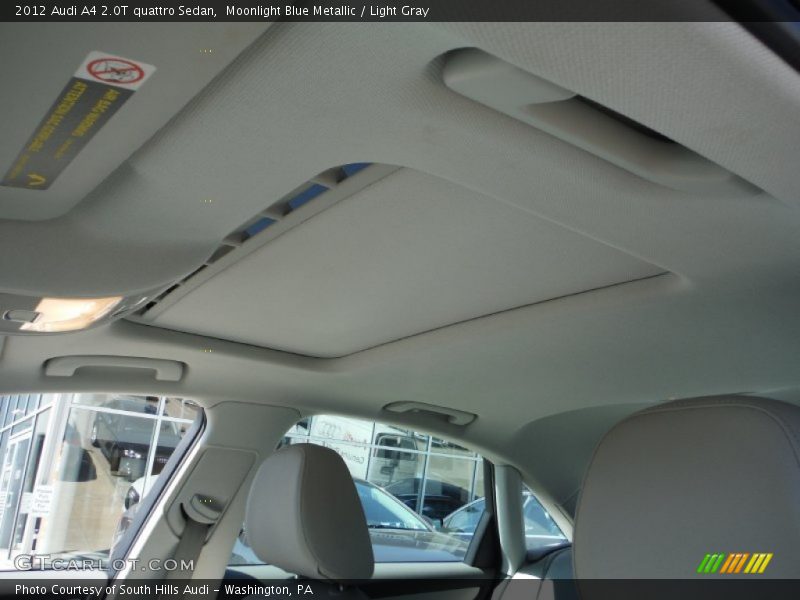Moonlight Blue Metallic / Light Gray 2012 Audi A4 2.0T quattro Sedan