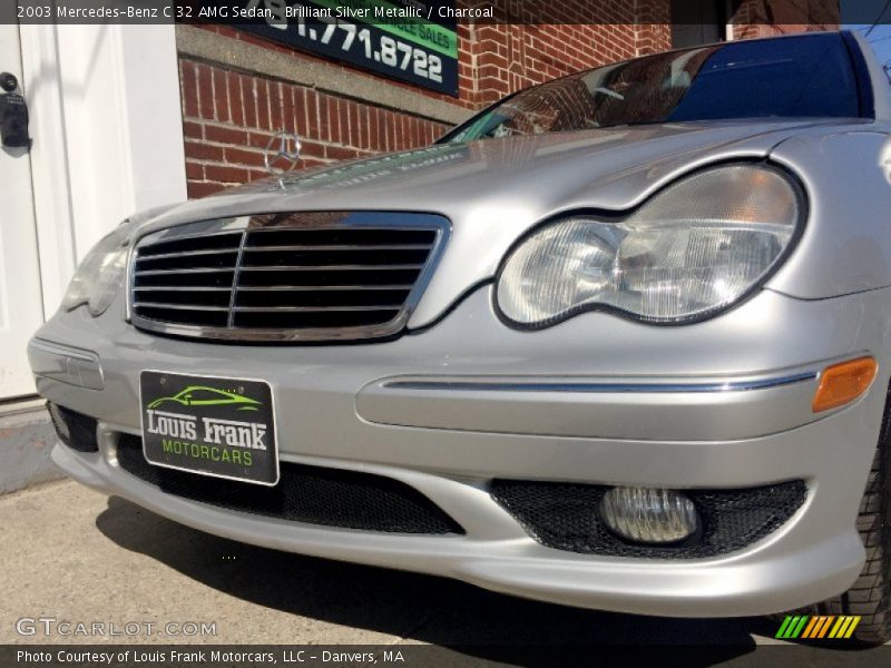 Brilliant Silver Metallic / Charcoal 2003 Mercedes-Benz C 32 AMG Sedan