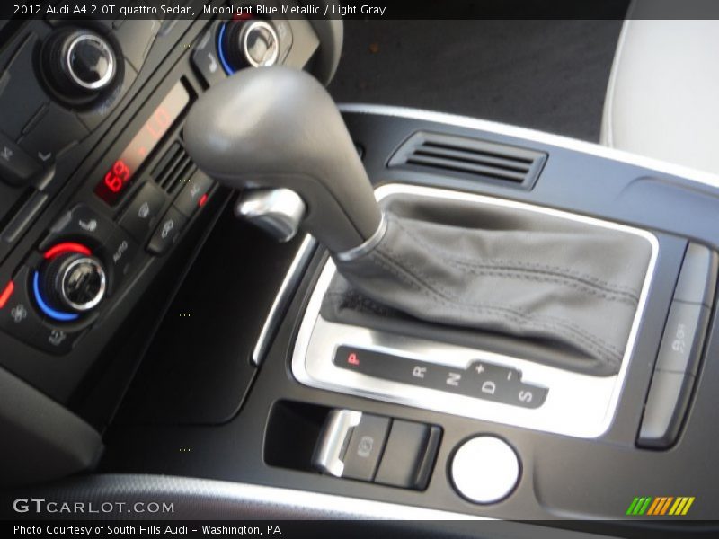 Moonlight Blue Metallic / Light Gray 2012 Audi A4 2.0T quattro Sedan