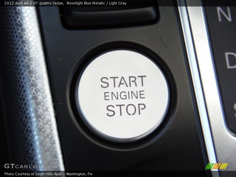 Moonlight Blue Metallic / Light Gray 2012 Audi A4 2.0T quattro Sedan