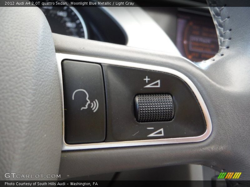 Moonlight Blue Metallic / Light Gray 2012 Audi A4 2.0T quattro Sedan