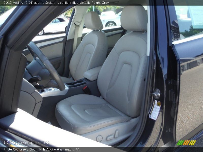 Moonlight Blue Metallic / Light Gray 2012 Audi A4 2.0T quattro Sedan