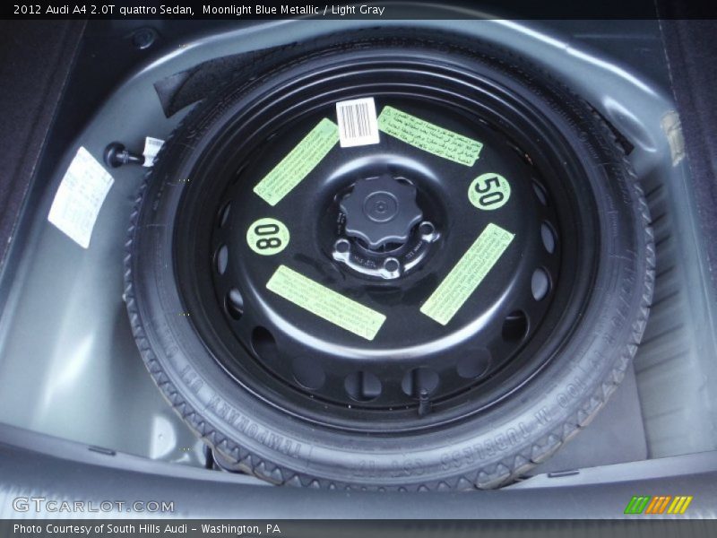 Moonlight Blue Metallic / Light Gray 2012 Audi A4 2.0T quattro Sedan