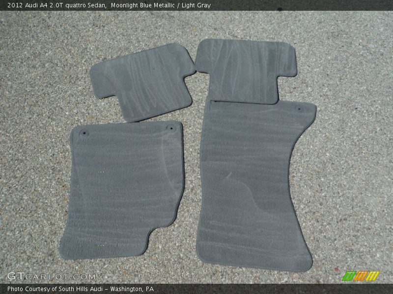 Moonlight Blue Metallic / Light Gray 2012 Audi A4 2.0T quattro Sedan