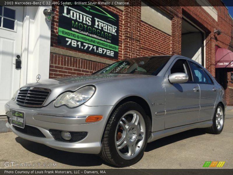 Brilliant Silver Metallic / Charcoal 2003 Mercedes-Benz C 32 AMG Sedan