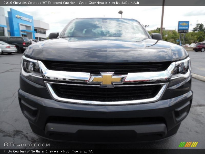Cyber Gray Metallic / Jet Black/Dark Ash 2016 Chevrolet Colorado WT Extended Cab 4x4