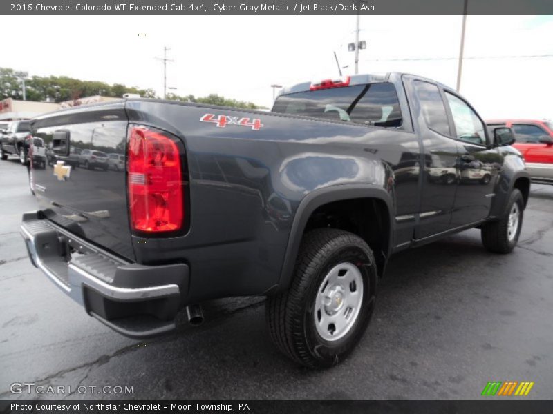 Cyber Gray Metallic / Jet Black/Dark Ash 2016 Chevrolet Colorado WT Extended Cab 4x4