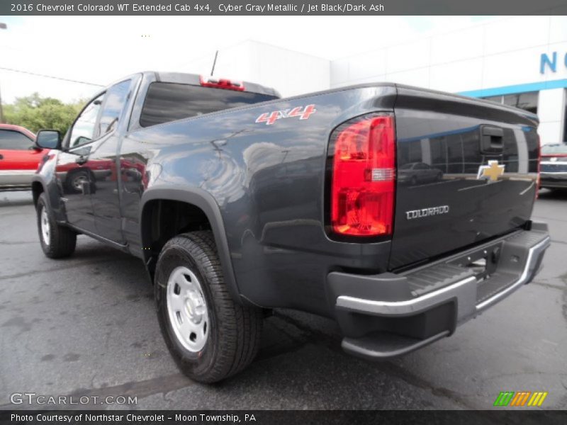 Cyber Gray Metallic / Jet Black/Dark Ash 2016 Chevrolet Colorado WT Extended Cab 4x4
