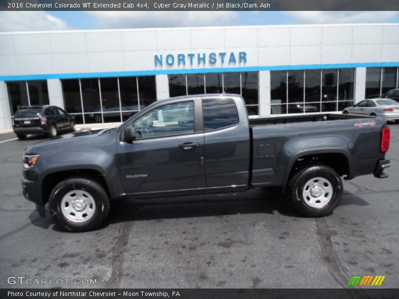 Cyber Gray Metallic / Jet Black/Dark Ash 2016 Chevrolet Colorado WT Extended Cab 4x4