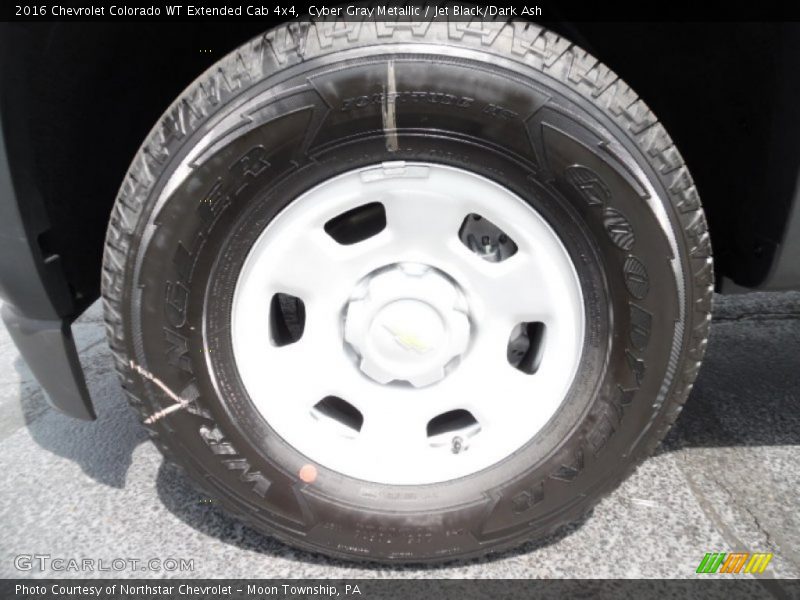 Cyber Gray Metallic / Jet Black/Dark Ash 2016 Chevrolet Colorado WT Extended Cab 4x4