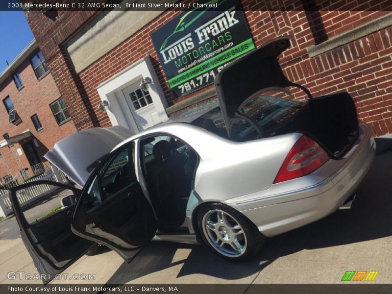 Brilliant Silver Metallic / Charcoal 2003 Mercedes-Benz C 32 AMG Sedan