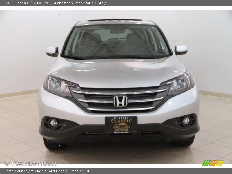 Alabaster Silver Metallic / Gray 2012 Honda CR-V EX 4WD