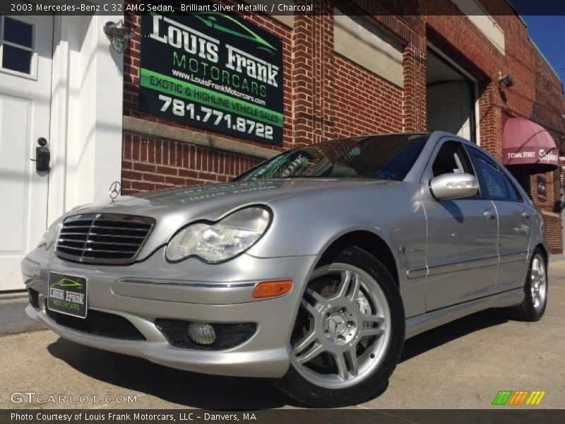 Brilliant Silver Metallic / Charcoal 2003 Mercedes-Benz C 32 AMG Sedan