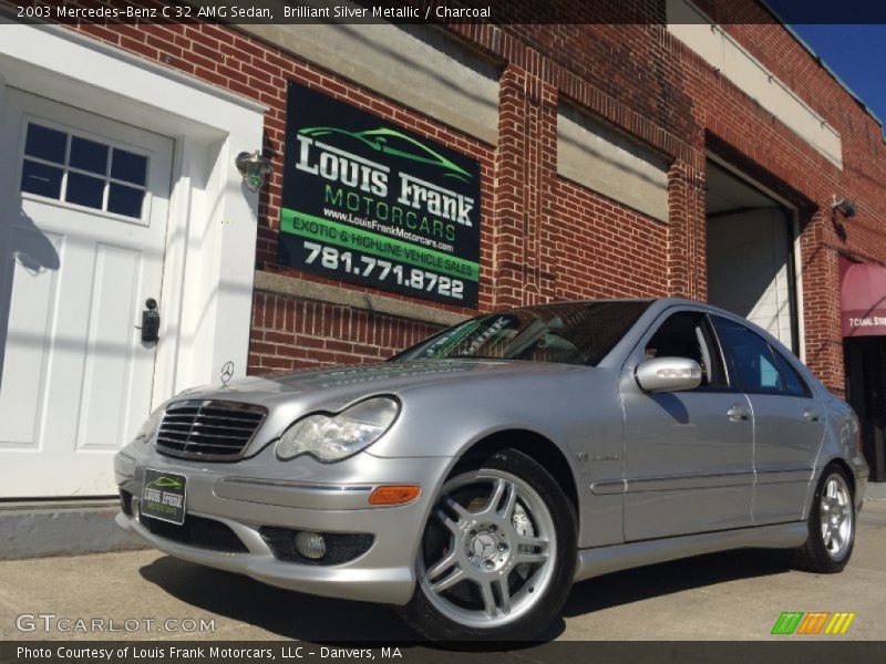 Brilliant Silver Metallic / Charcoal 2003 Mercedes-Benz C 32 AMG Sedan